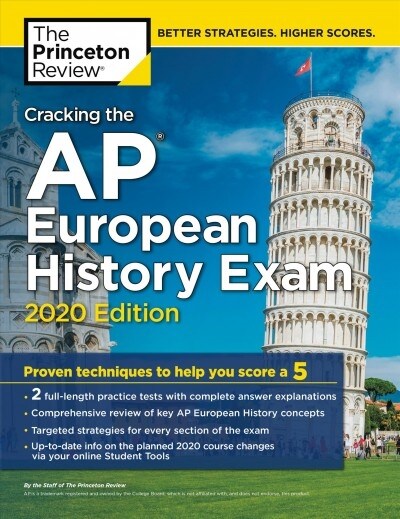 [중고] Cracking the AP European History Exam, 2020 Edition: Practice Tests & Proven Techniques to Help You Score a 5 (Paperback)