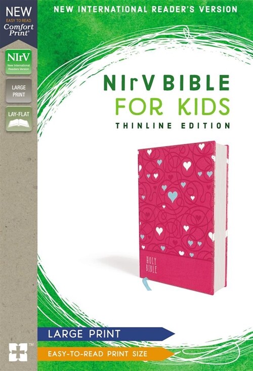Nirv, Bible for Kids, Large Print, Leathersoft, Pink, Comfort Print: Thinline Edition (Leather)