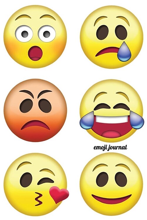 Emoji Journal: Emoji Journal / Notebook / Diary, 100 Lined Pages (6 X 9 Inches), Funny Emoji Gifts for Boys Girls Kids Adults (Journa (Paperback)