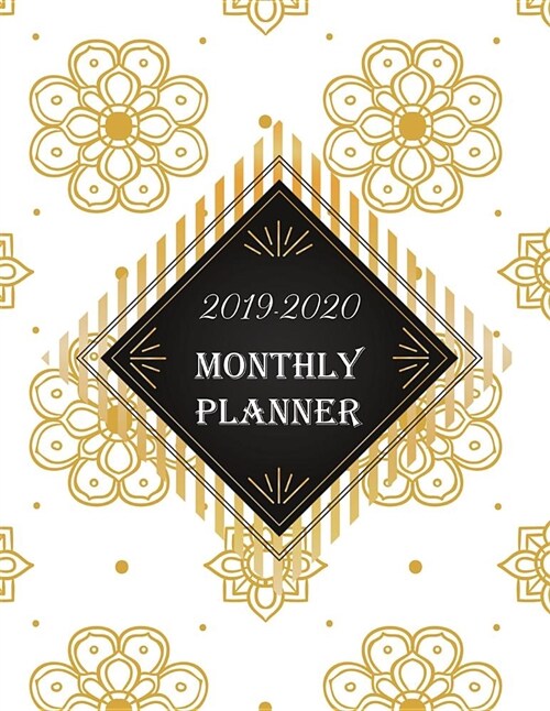 2019-2020 Monthly Planner: 24 Months Monthly Planner and 60 Pages of Weekly Planner, Agenda and Schedule Organizer with Journal Pages - Elegance (Paperback)
