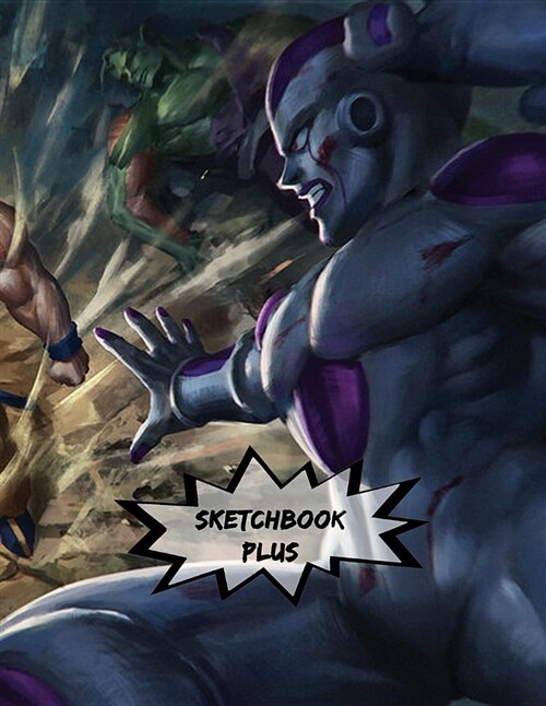 Sketchbook Plus: Dbz Art Mix: 100 Large High Quality Sketch Pages (Volume 14) (Paperback)