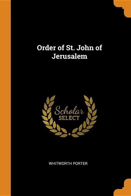 Order of St. John of Jerusalem (Paperback)