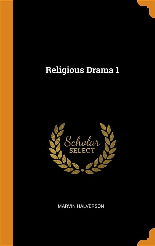 Religious Drama 1 (Hardcover)