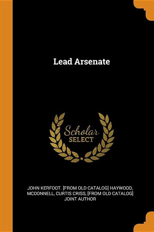 Lead Arsenate (Paperback)