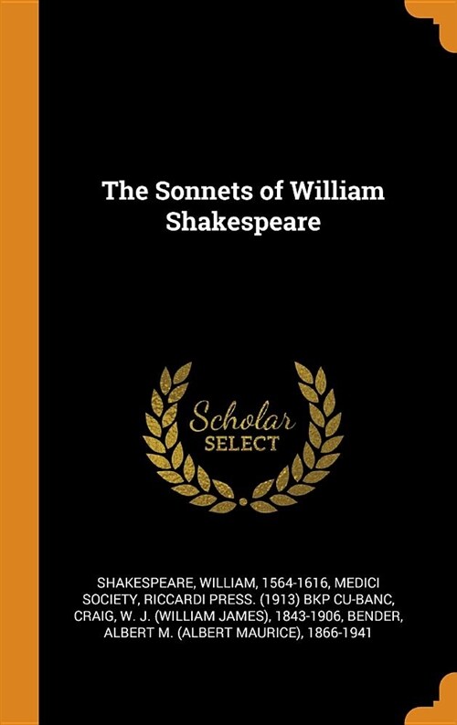 The Sonnets of William Shakespeare (Hardcover)