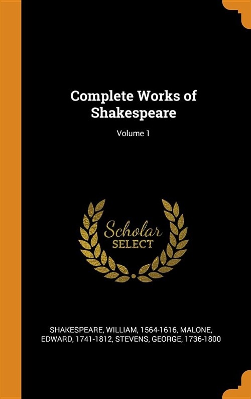 Complete Works of Shakespeare; Volume 1 (Hardcover)