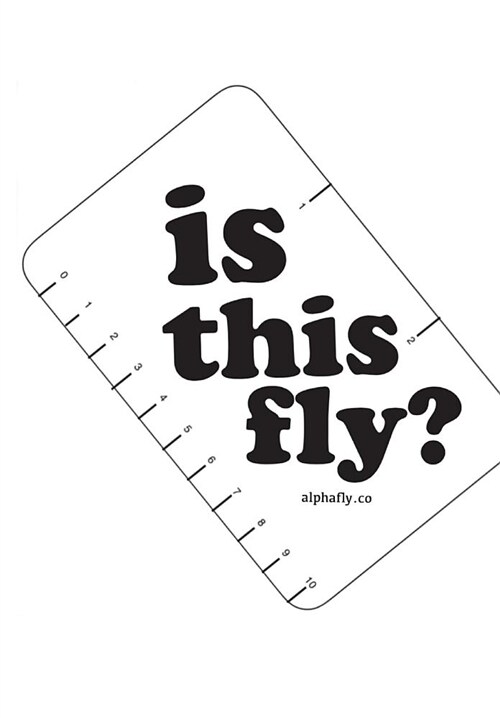 The official alphafly guidebook: is this fly? (Hardcover)