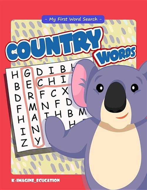 My First Word Search - Country Words: Word Search Puzzle for Kids Ages 4 -6 Years (Paperback)