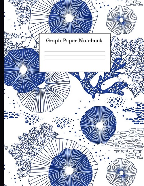 Graph Paper Notebook: Hand Drawn Floral Pattern Quad Ruled 4 X 4 (.25 (Paperback)