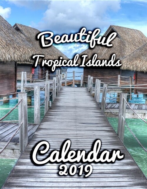 Beautiful Tropical Islands Calendar 2019: Full-Color Portrait-Style Desk Calendar (Paperback)