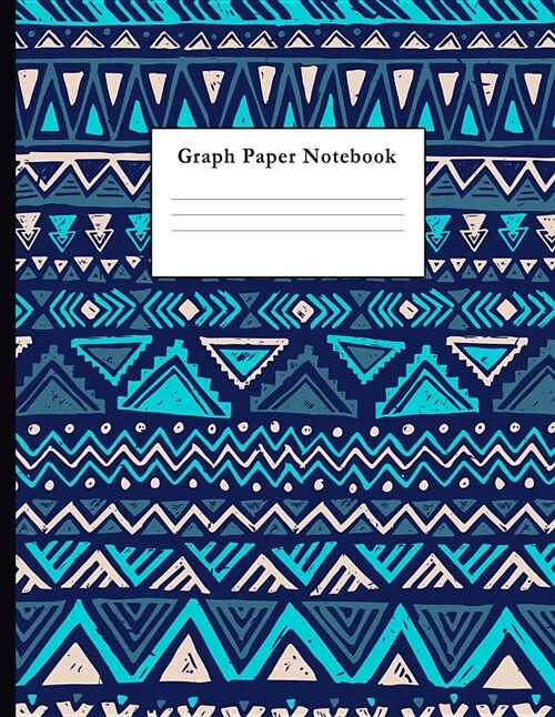 Graph Paper Notebook: Ethno Geometric Pattern Quad Ruled 4 X 4 (.25 (Paperback)