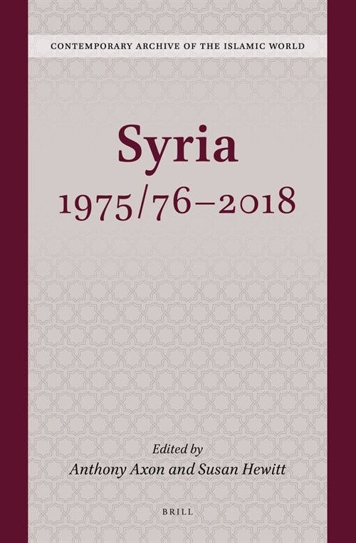 Syria 1975/76-2018 (Hardcover)