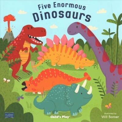 Five Enormous Dinosaurs (Paperback)