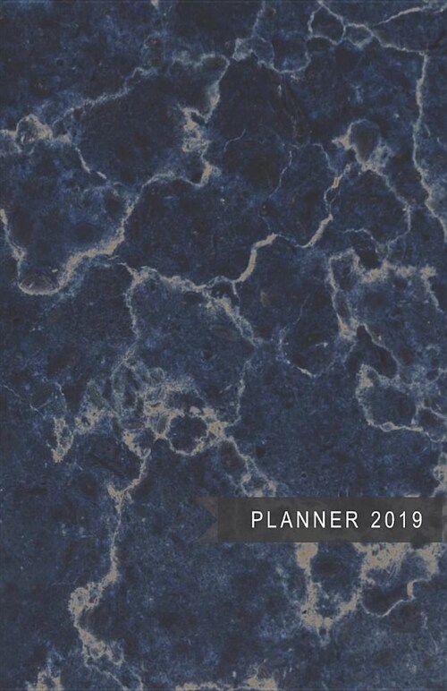 Planner 2019: Blue Marble Cover Design - Monthly and Weekly Diary for 2019 (Dec 2018 Included) with Yearly Overviews, Monthly Calend (Paperback)