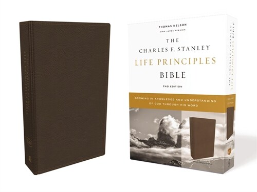 Kjv, Charles F. Stanley Life Principles Bible, 2nd Edition, Genuine Leather, Brown, Comfort Print: Growing in Knowledge and Understanding of God Throu (Leather, 2)
