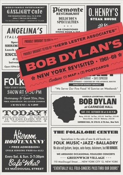 Bob Dylans New York Revisited (Sheet Map, folded, Annotated ed)