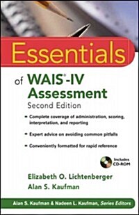 Essentials of Wais-IV Assessment [With CDROM] (Paperback, 2)