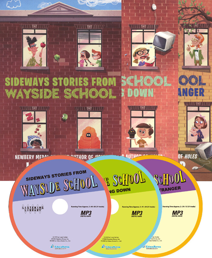 웨이사이드 스쿨 Wayside School 3종 세트 (Paperback 3권 + MP3 CD)