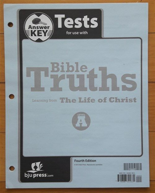 [중고] Bible Truths Level a Answer Key Grade 7 4th Edition (Hardcover)