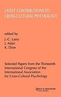 Latest Contributions to Cross-cultural Psychology (Hardcover)