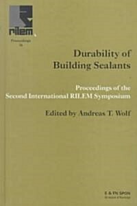 Durability of Building Sealants (Hardcover)