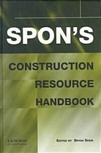 Spons Construction Resource Handbook (Hardcover)