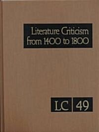 Literature Criticism from 1400 to 1800 (Hardcover)