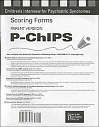 Scoring Forms for P-Chips (Paperback)