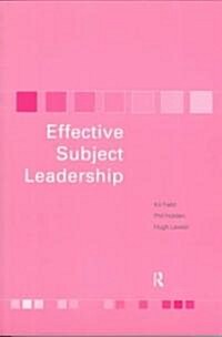 Effective Subject Leadership (Paperback)