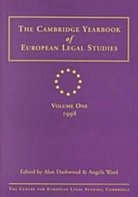 Cambridge Yearbook of European Legal Studies  Vol 1, 1998 (Hardcover)