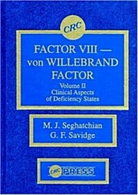 Factor VIII - Von Willebrand Factor, Volume II (Hardcover)