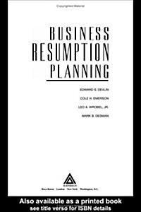Business Resumption Planning, Second Supplement (Hardcover, 2)
