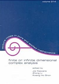 Finite or Infinite Dimensional Complex Analysis (Paperback)