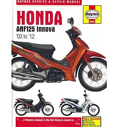 Honda Anf125 Innova Scooter (03 - 12) (Hardcover)