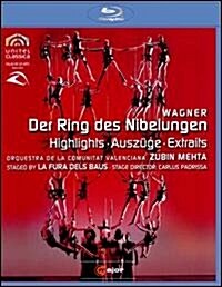 [수입] Zubin Metha - 바그너: 니벨룽의 반지 - 하이라이트 (Der Ring Des Nibelungen - Highlights) (Blu-ray) (2010)