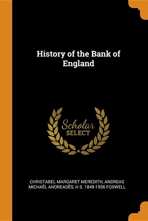 History of the Bank of England (Paperback)