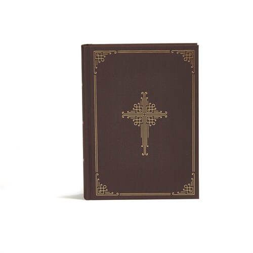 CSB Ancient Faith Study Bible, Brown Cloth-Over-Board: Black Letter, Church Fathers, Study Notes and Commentary, Ribbon Marker, Sewn Binding, Easy-To- (Hardcover)