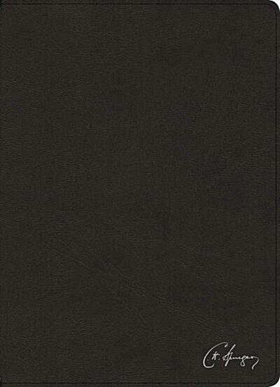 Rvr 1960 Biblia de Estudio Spurgeon, Negro Piel Genuina (Leather)