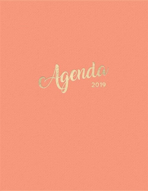 Agenda 2019: Semanal Diario Organizador Calendario - Melocot (Paperback)