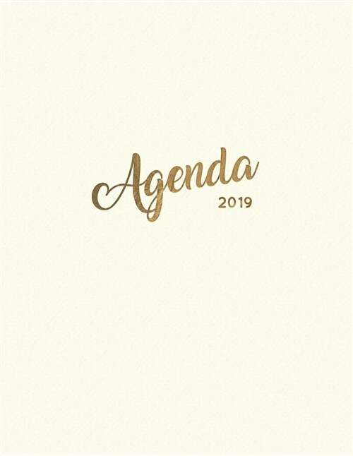 Agenda 2019: Semanal Diario Organizador Calendario Crema de Lim (Paperback)