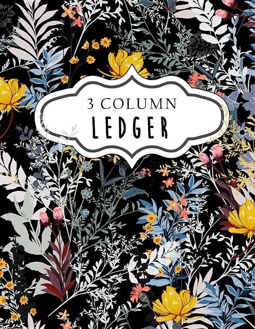 3 Column Ledger: Record Book Account Journal, Accounting Ledger Notebook, Simple Cash Book, Record Expenses, Accounting Ledger for Smal (Paperback)