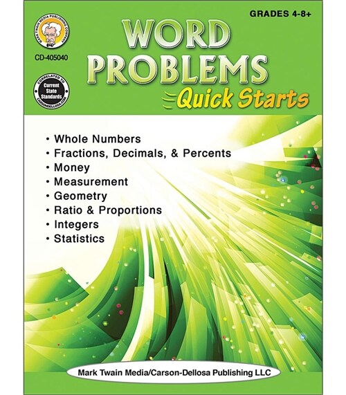 Word Problems Quick Starts Workbook (Paperback)