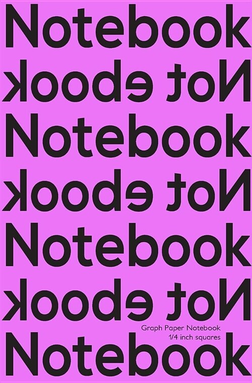 Graph Paper Notebook 1/4 Inch Squares: 5.25x8 Edge-To-Edge Quad-Ruled Graph Paper Notebook with 1/4 Inch Squares. Notebook Not eBook Magenta Cover, Id (Paperback)