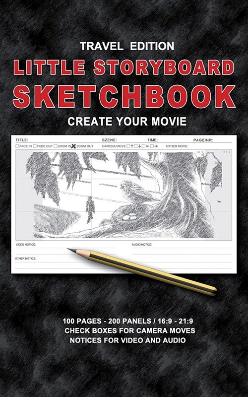 Little Storyboard Sketchbook - Travel Edition: Create Your Movie (Paperback)