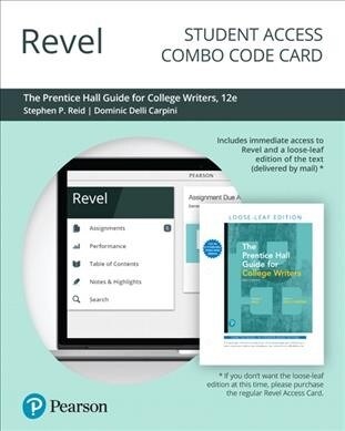 Revel for the Reid Guide for College Writers -- Combo Access Card (Hardcover, 12)