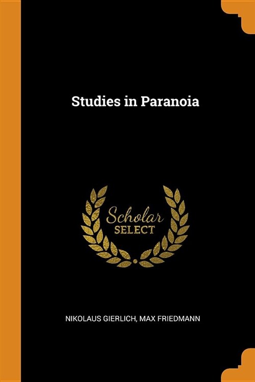 Studies in Paranoia (Paperback)