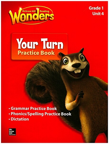 Wonders 1.4 Practice Book (w/ Writing / Grammar, Phonics & spelling, Dictation) with MP3 CD