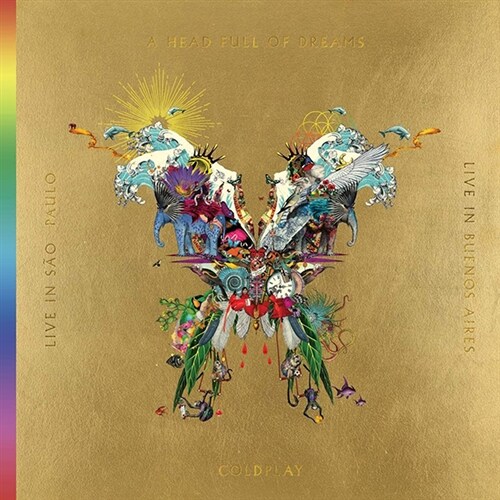 [중고] [수입] Coldplay - Live In Buenos Aires/Live In Sao Paulo/A Head Full Of Dreams [Film] [180g Triple Gold Vinyl 3LP + 2DVD] [Limited Edition]