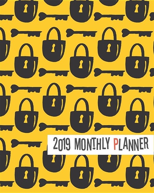 2019 Planner: Cute Locker Yearly Monthly Weekly 12 Months 365 Days Cute Planner, Calendar Schedule, Appointment, Agenda, Meeting (Paperback)