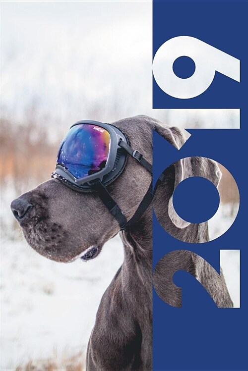 2019: Dog Goggles Nifty Organizer Diary Daily Weekly and Monthly Calendar Planner for Puppy Trainer (Paperback)